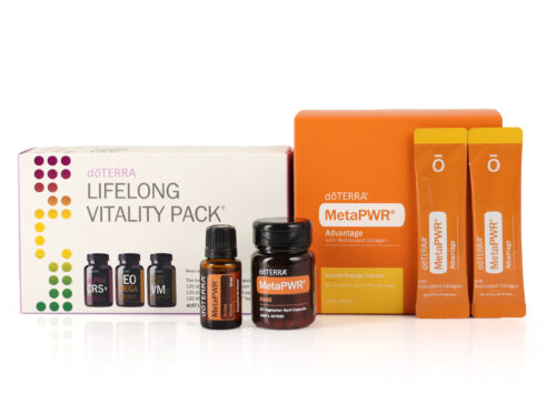 MetaPWR Starter Pack Components: MetaPWR® Active Blend 15mL MetaPWR® Assist MetaPWR® Advantage doTERRA Lifelong Vitality Pack® FREE Wholesale Membership Welcome Pack